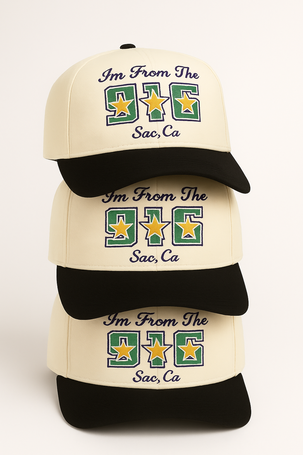 Area Code (916) Premium SnapBack - Tan